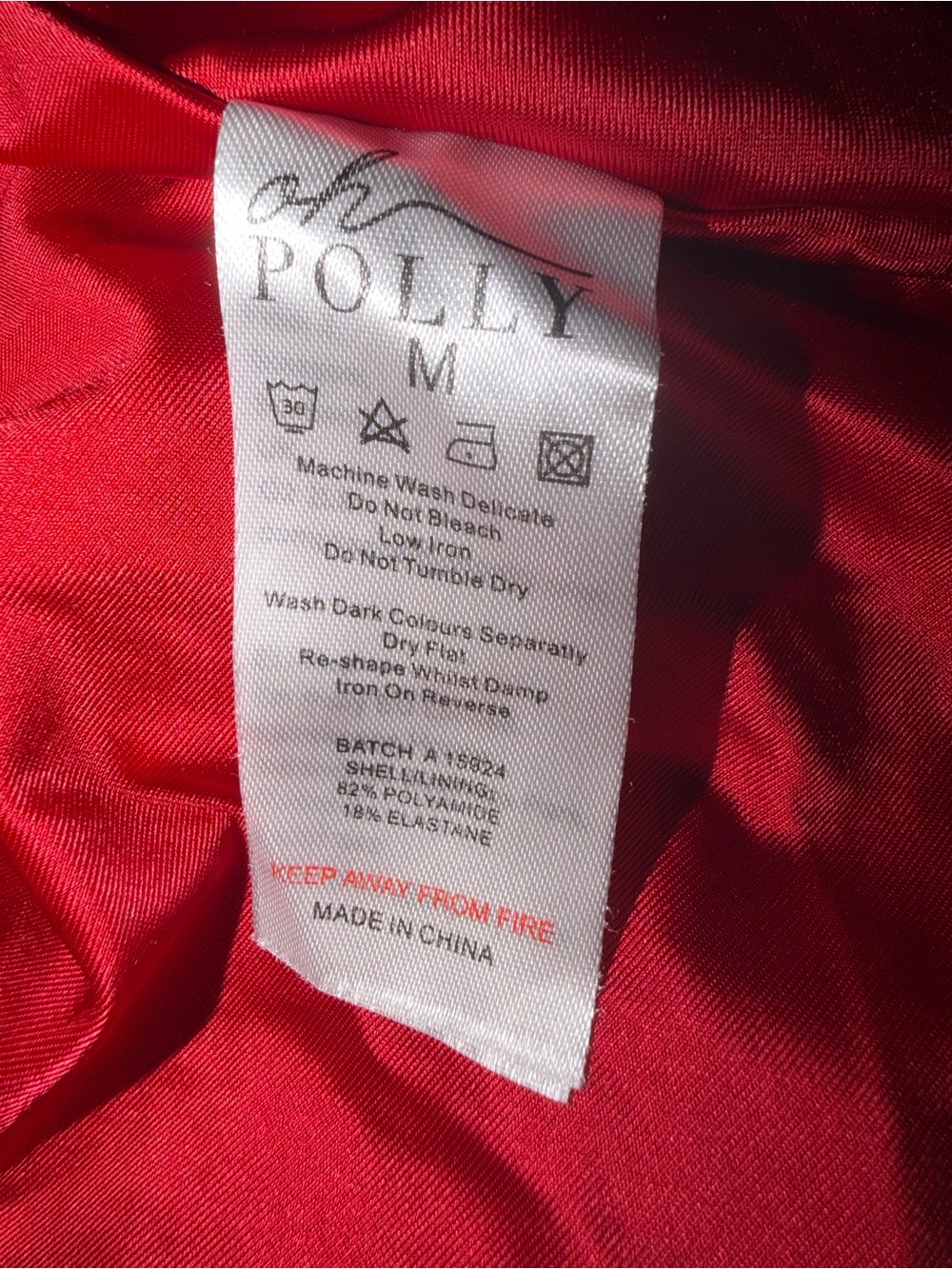 Oh Polly Adelina Cherry Red Asymmetric Tie Back Maxi Gown Medium - Picture 8 of 8
